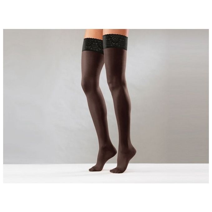 Calza Autoreggente - S - Forte Compressione - Nera 1 paio