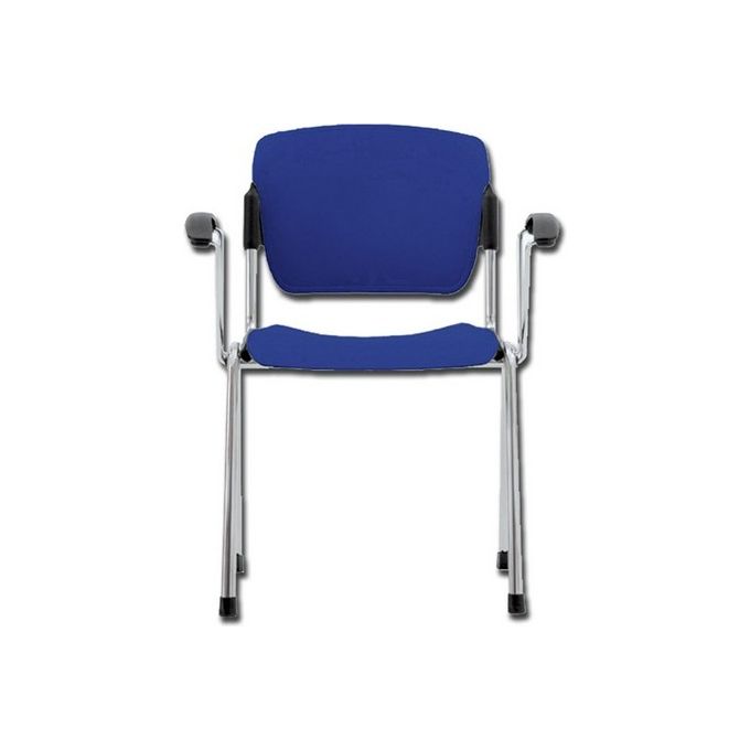 Sedia Impilabile Con Braccioli - Blu 1 pz.