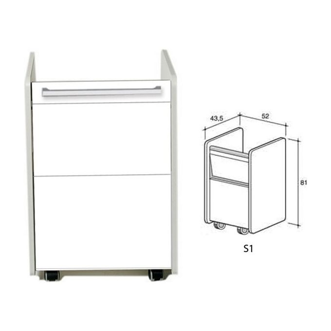 Mobiletto S1 - Bianco 1 pz.