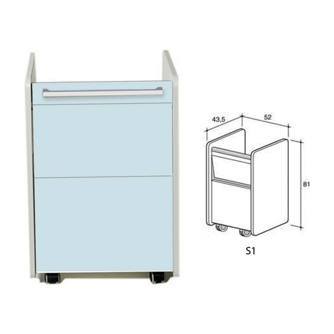 Cassettiera S1 - Azzurra 1 pz.