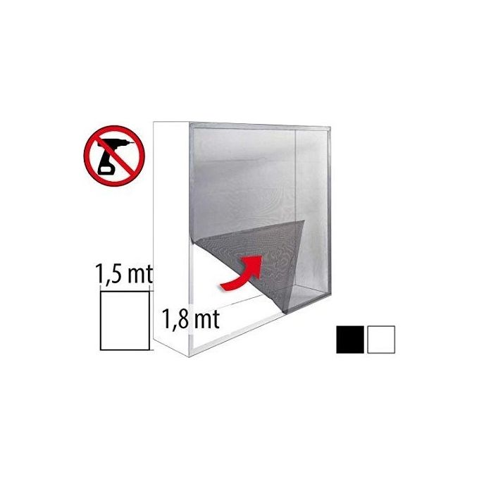 Zanzariera A Strappo Grigia 150x180 Ecco