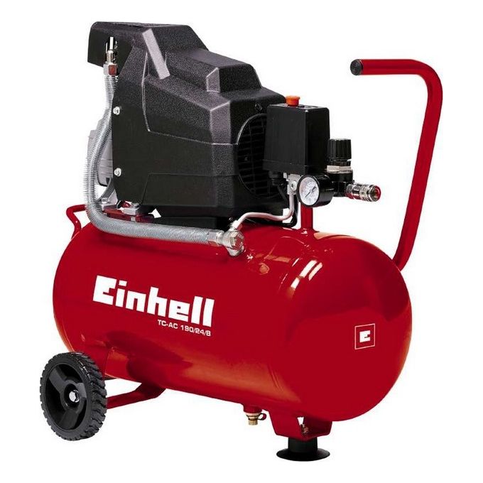 Einhell Compressore LT.24 TC-AC 190-24-8Kit 1500 Watt 2 HP Pressione Massima 8 Bar con Set di Accessori Inclusi