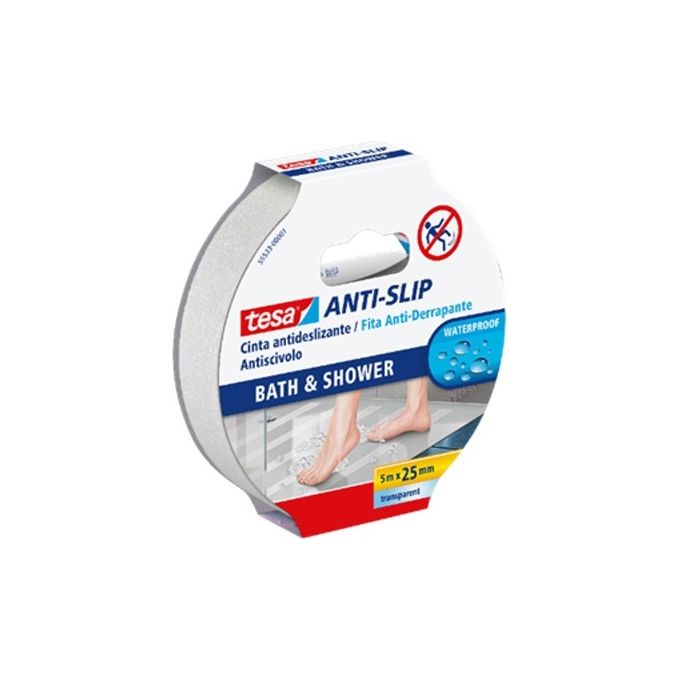 Tesa Nastro Antisdrucciolo 25X5Mt Per Doccia