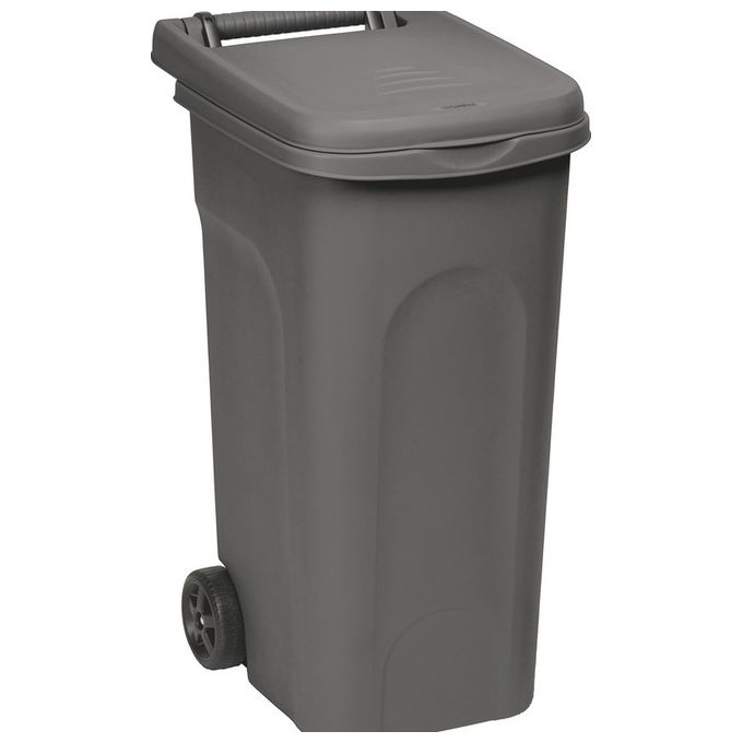 Bidone Urban Con Ruote 80Lt Grigio