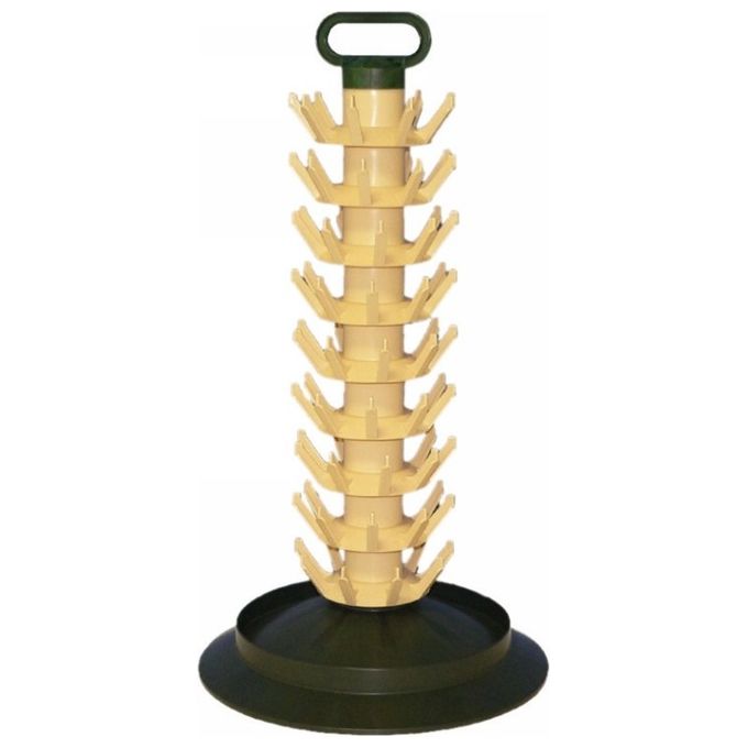 Scolabottiglie A Colonna Plastica Base Tonda 81 Posti - Yeppon
