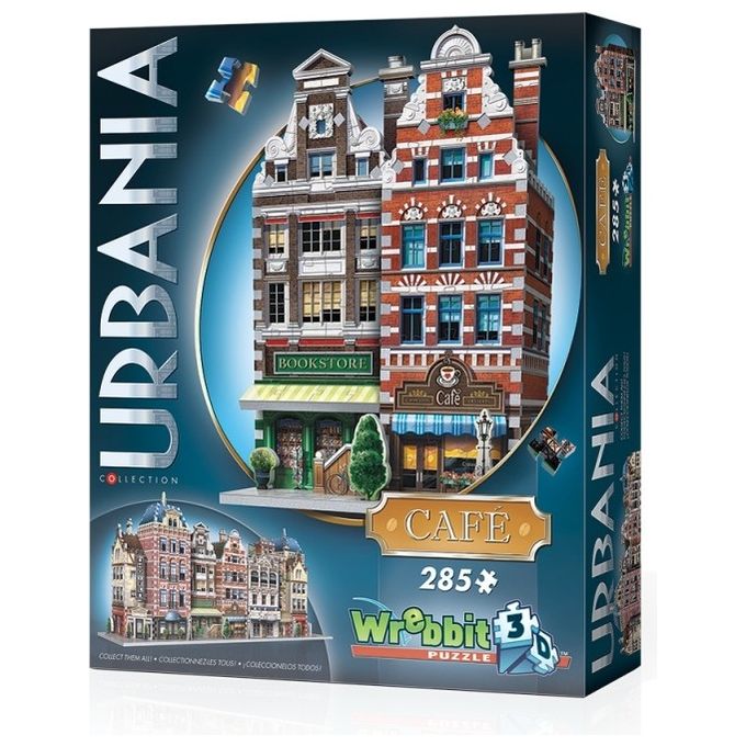 Wrebbit W3D-503 - Urbania - Cafe (Puzzle 3D 295 Pz)