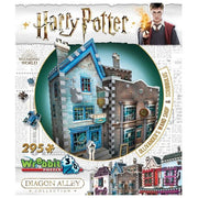 Wrebbit W3D-0508 - Harry Potter - Diagon Alley OllivanderS Wand Shop + Scribbulus (Puzzle 3D 295 Pz)