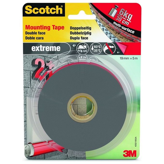 3M Post-it - Nastro Biadesivo Extra-forte 19mmx5m