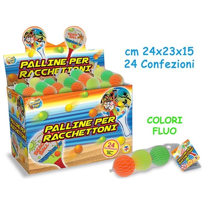 Palline Per Racchettoni Da Spiaggia 3 Pz