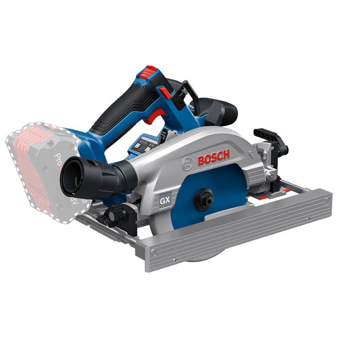 Bosch 0 601 6C1 001 GKS 18V-57-2 GX Sega circolare Diametro lama 16,5 cm Regime 5000 giri-min Alimentazione a batteria 18 V colore Nero Blu