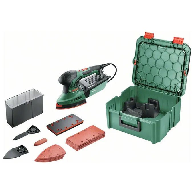 Bosch 0 603 3B6 002 PSM 200 AES Levigatrice multiuso 200 W 6000-26000 rpm 1,8 mm colore Nero Verde
