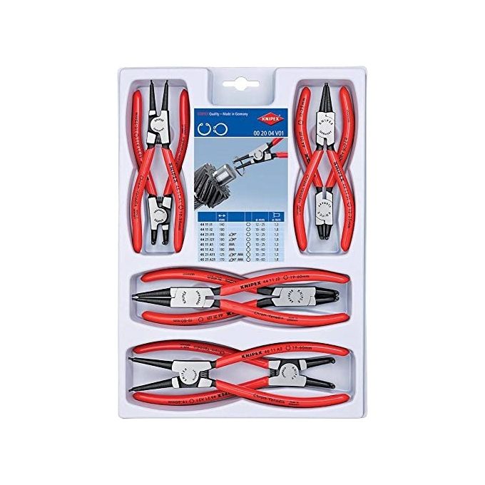 Knipex Set Pinze per Anelli di Sicurezza