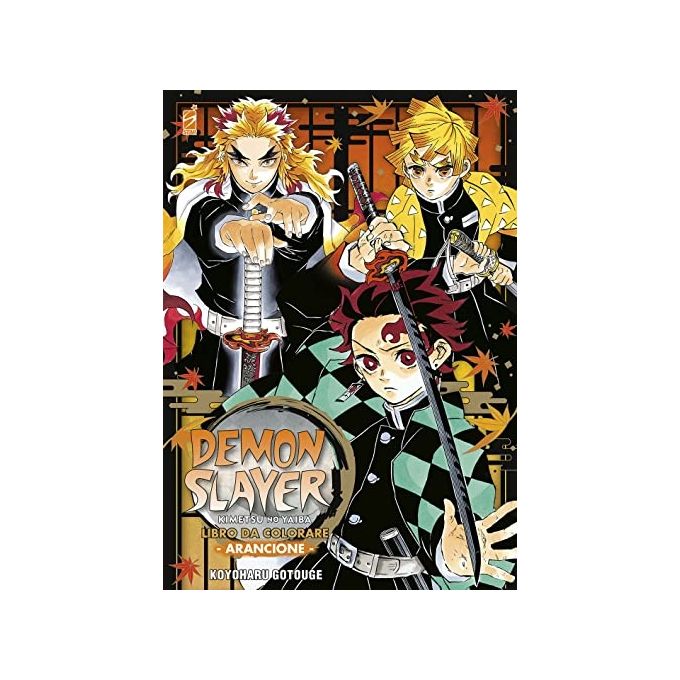 Star Comics Demon Slayer Libro da Colorare #03 Arancione