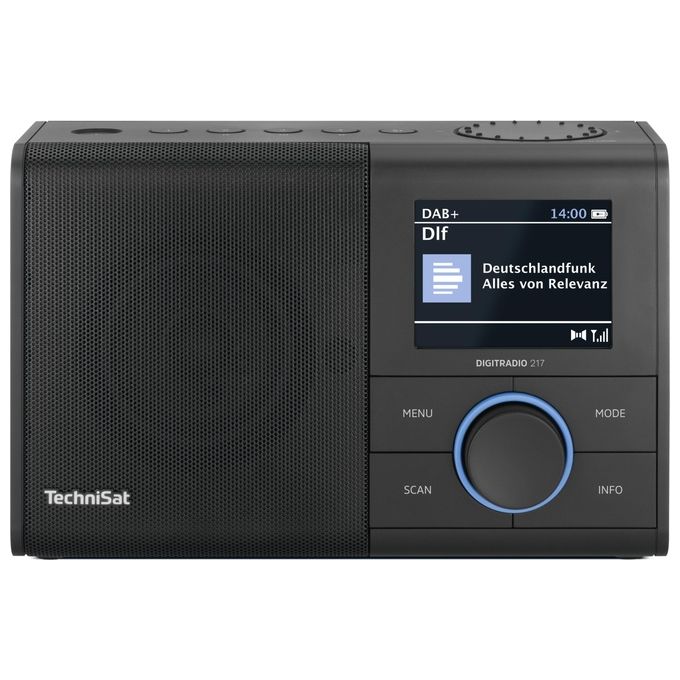 TechniSat 0000-3998 DIGITRADIO 217 Radio Portatile DAB+ FM Bluetooth 3.2'' TFT 5 W colore Nero