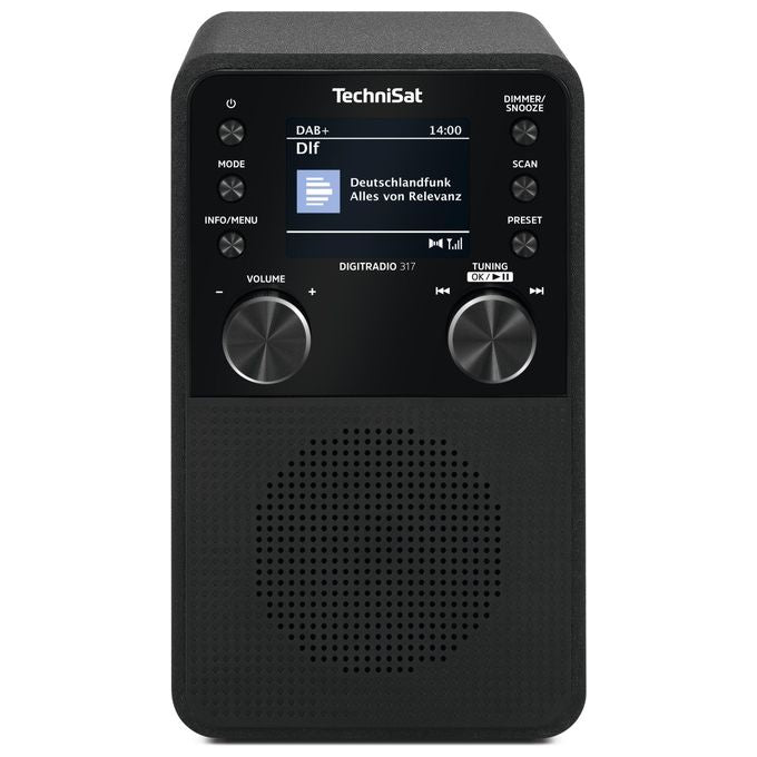 TechniSat DIGITRADIO317 DigitRadio 317 Radio Portatile DAB+ FM Bluetooth Display TFT 2.4'' 3 W 3.5 mm colore Nero