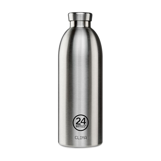 24Bottles 8051513921629 Clima Borraccia 0 85 l Acciaio inossidabile 18-8 Tenuta caldo freddo 12 24 ore Senza BPA colore Acciaio spazzolato