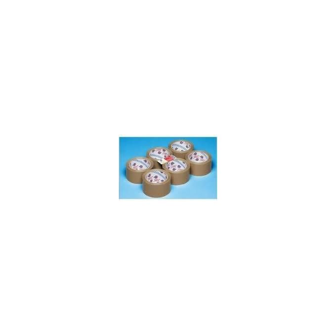 Eurocel 112366 Nastro Adesivo da Imballo PVC 330 50 mm x 66 m svolgimento silenzioso confezione 6 rotoli colore Trasparente