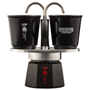 Bialetti 8006363095280 Mini Express Cafettiera 2 Tazze 90ml Termocromiche colore Nero Rosso