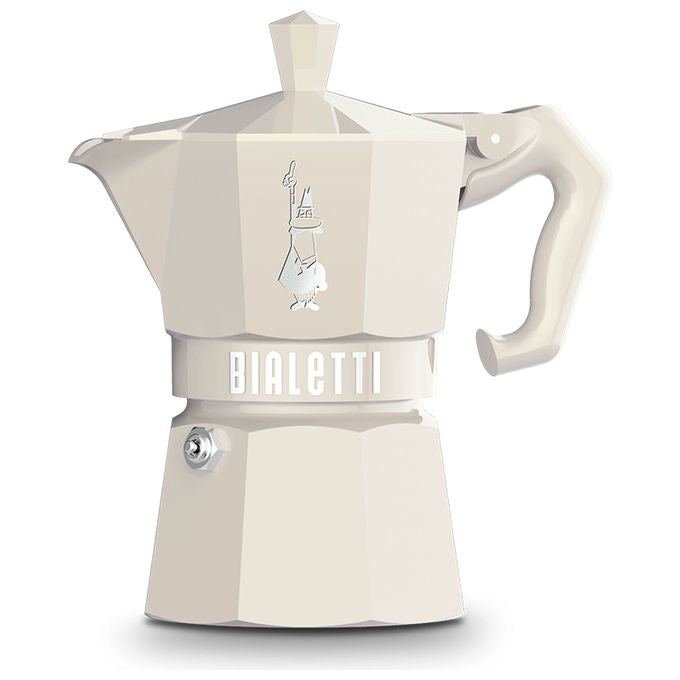 Bialetti 0009059 Moka Exclusive Moka 3 tazze Alluminio Termoplastica colore Crema (colore)