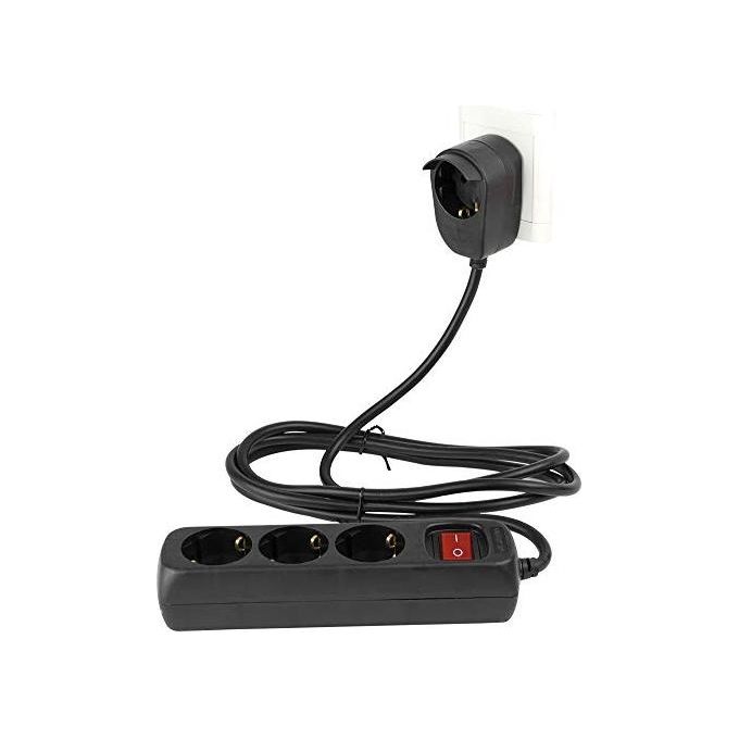 Rev Presa Multipla 3+1 Fach 2mt con Interruttore Nero