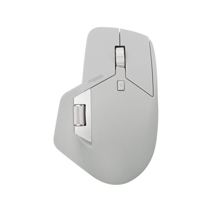 Rapoo 00226037 MT760L Mouse Wireless 3200 DPI Bluetooth 5.0 8 Pulsanti Programmabili Alimentazione Ricaricabile USB Type-C colore Grigio