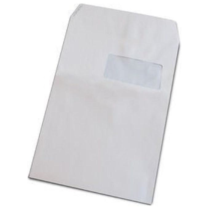 Pigna 005439333 Competitor Busta a Sacco con Finestra 230x330 mm 100 g-m² colore Bianco