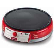 Ariete 00C020200AR0 Party Time Crepes Maker Piastra Elettrica Antiaderente 1000W con Accessori inclusi colore Rosso