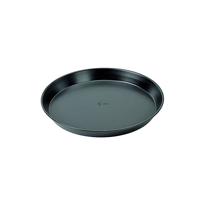 Lagostina Gustosa Teglia Pizza Rotonda in Acciaio Antiaderente per Forno Nero Diametro 32cm