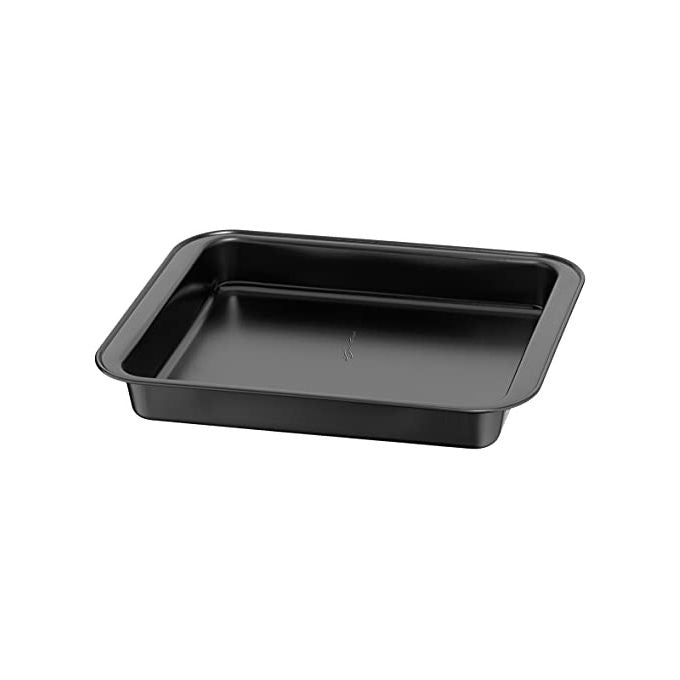 Lagostina Gustosa Rostiera Leccarda da Forno in Acciaio Antiaderente Nero 29x23cm