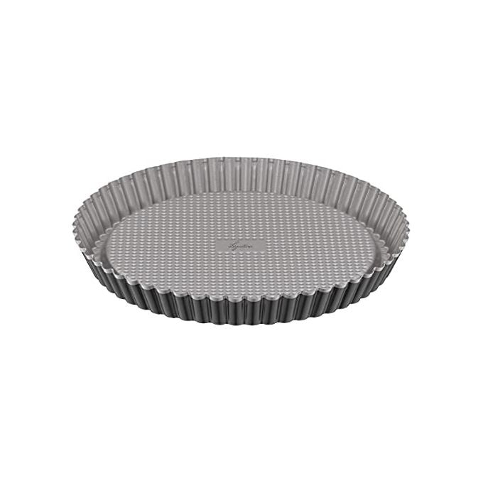 Lagostina Gustosa Stampo Crostata in Acciaio Antiaderente per Forno Nero Diametro 28 cm