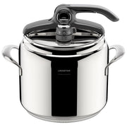 Lagostina 012022010509 Diva Schnellkochtopf 9 L Acciaio Inox 18-10 con Sistema Lagoeasy'up Doppio Valvola di Sicurezza colore Silber