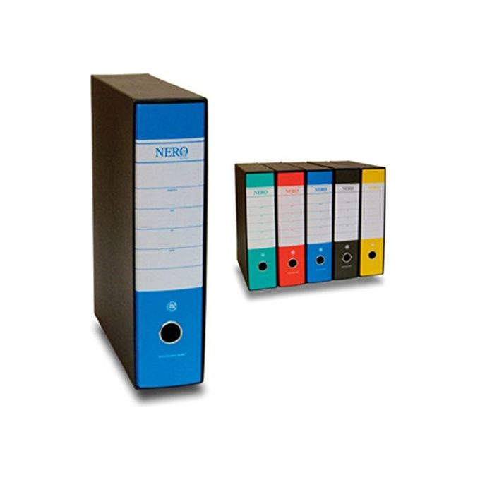 Brefiocart 0201156B Raccoglitore a Leva in Cartone con Dorso 8 cm Formato A4 Colore Blu