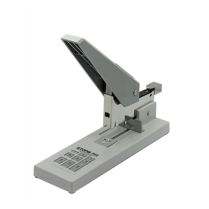 Etona 242601066 Cucitrice Alti Spessori Fino a 260 Fogli Profondita' Regolabile 65 mm con Sistema di Caricamento Posteriore estraibile colore Grigio