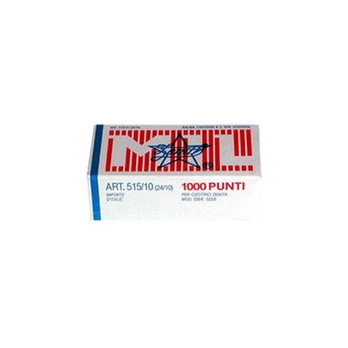Zenith 0305151001 Zenith 515-10 Punti Metallici 24-10 per Cucitrici 1000 Pezzi colore Naturale