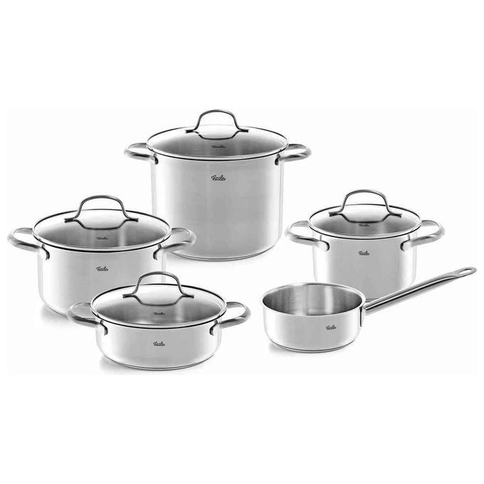 Fissler San Francisco Set di Pentole in Acciaio Inox 5 Pezzi
