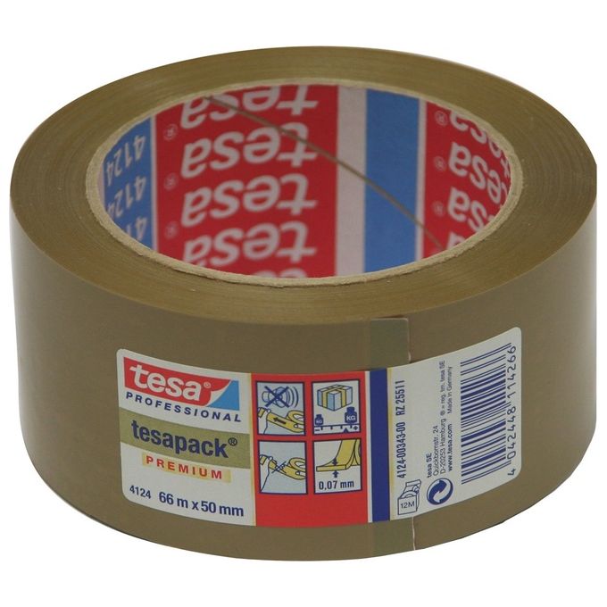 Tesa Nastro Imballaggio 66mtx50mm Pvc Marrone