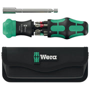 Wera 05051520001 Kraftform Kompakt 28 RA Set di bit con cricchetto e 6 punte BiTorsion incluse colore Nero-Verde