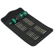 Wera 05051531001 Kraftform Kompakt 60 RA-R Set cacciaviti 17 pezzi con cricchetto e custodia pieghevole colore Nero