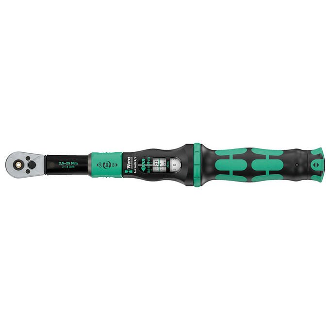 Wera 05075694001 Click-Torque Lock A 6 R-L Chiave dinamometrica 1-4'' 2,5-25 Nm ±4% Acciaio colore Nero