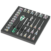 Wera 05150112001 8000 C Zyklop Set di chiavi a cricchetto 1-2'' 31 pezzi meccanismo 72 denti capacita' 24 Nm colore Nero Verde Acciaio