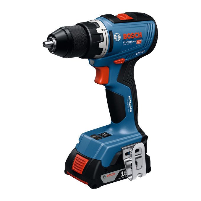 Bosch 4053423321579 GSR 18V-65 Trapano a Percussione 2 x 5,0 Ah con Caricabatterie GAL 18V-40 in L-Boxx colore Nero