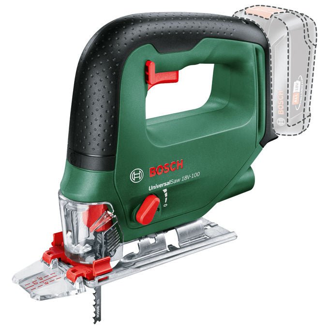 Bosch 0603011100 UniversalSaw 18V-100 Sega a Batteria 18 V profondita' taglio 100 mm colore Verde