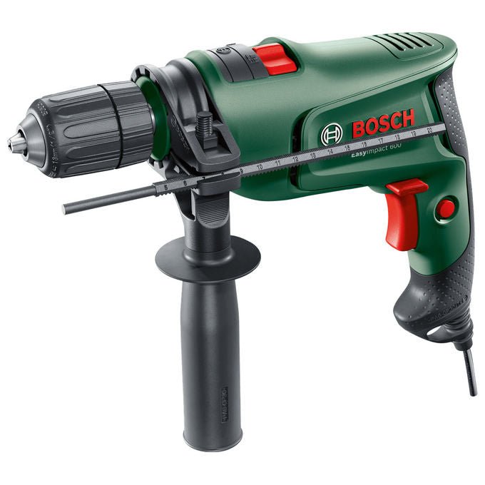 Bosch 0603133001 Easy Impact 600 Trapano a Percussione 600 W Senza chiave 3000 Giri-min 45000 bpm colore Nero Verde