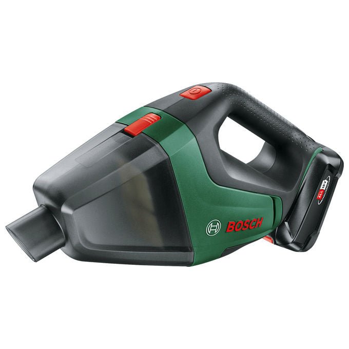 Bosch 06033B9103 Universal Vac 18 Aspirapolvere Senza Fili Filtro 0.5 L Autonomia 20 min Rumorosita' 9 kPa colore Nero Verde