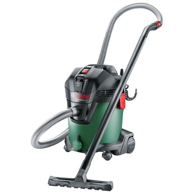 Bosch 06033D1200 AdvancedVac 20 Aspiratore Liquidi e Solidi 20 L 1200 W (46x40x52 cm) colore Verde
