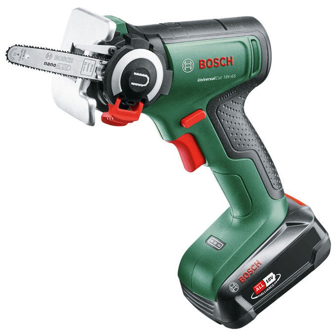 Bosch 06033D5202 UniversalCut 18V-65 Sega a Batteria Tecnologia NanoBlade 6,5 cm 8000 giri-min colore Verde-Nero