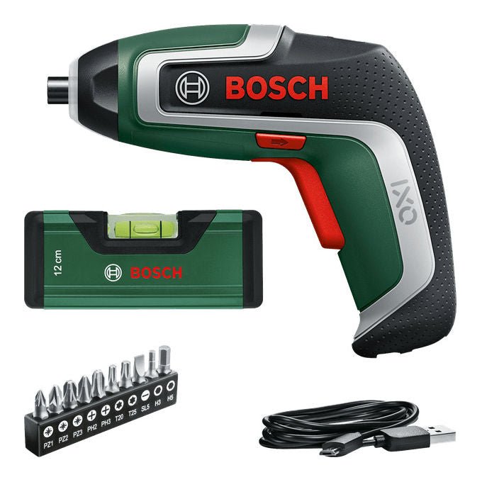 Bosch 06039E000B IXO 7 Avvitatore Cordless 3.6 V 2.0 Ah 32 Bit colore Nero Verde