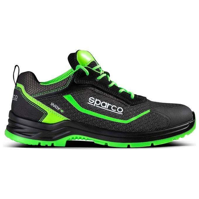 Sparco 07539 Indy Forester Scarpe Antinfortunistiche S3S ESD puntale vetroresina soletta antiperforazione antistatica taglia 38 colore Nero Verde