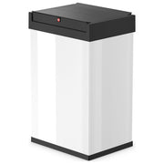 Hailo 0840-131 Big-Box Swing L Secchio Rifiuti 35 L Coperchio Oscillante Acciaio Plastica colore Bianco