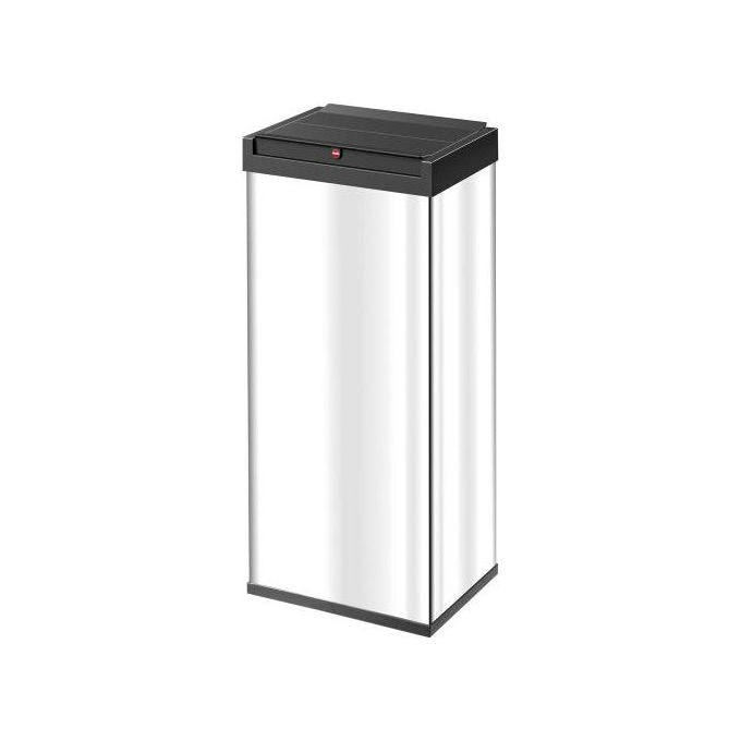 Hailo 0860-221 Big-Box Swing Cestino 52 l con Coperchio Automatico e Antiscivolo colore Argento